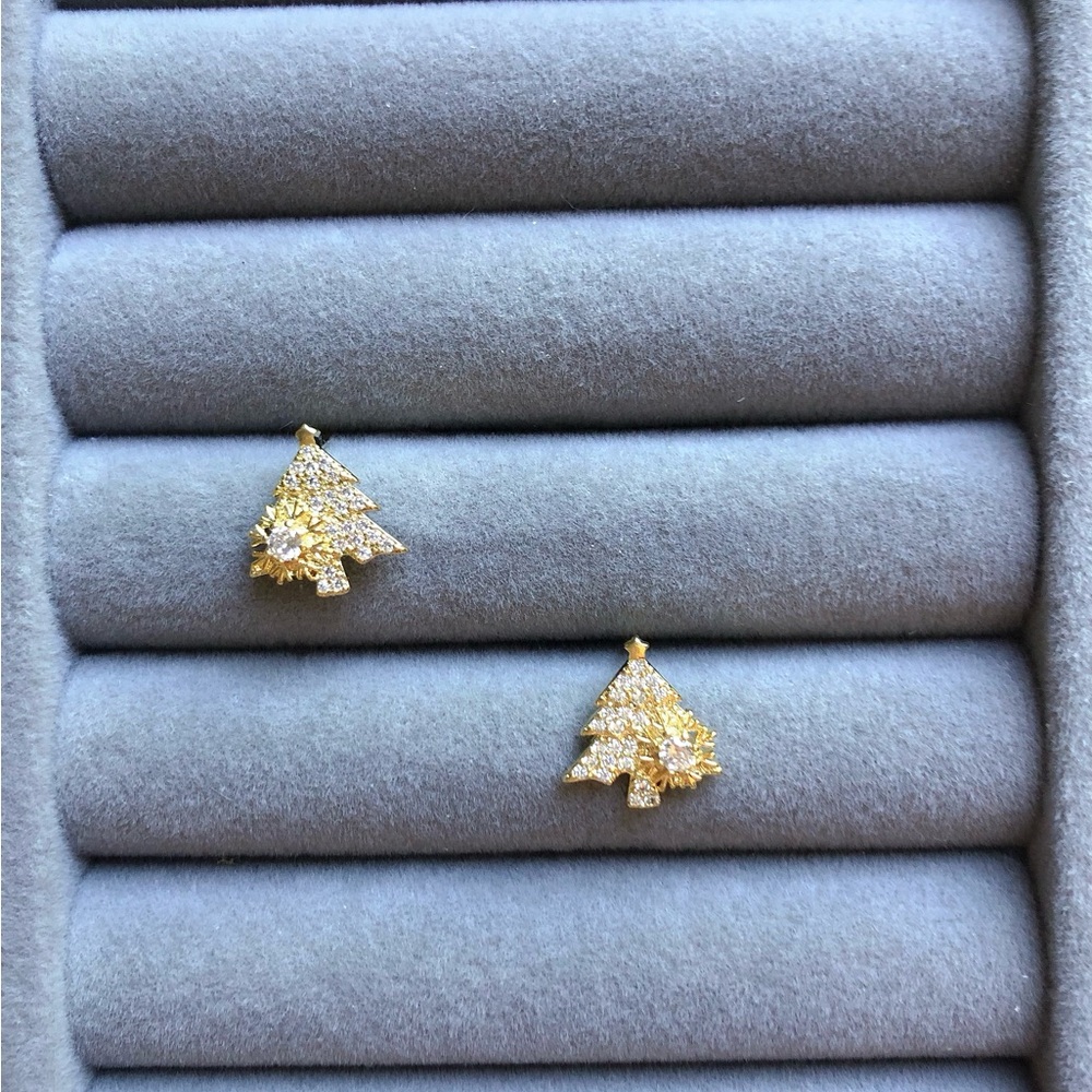 ✨Christmas Tree Earrings - Picture 4 of 8